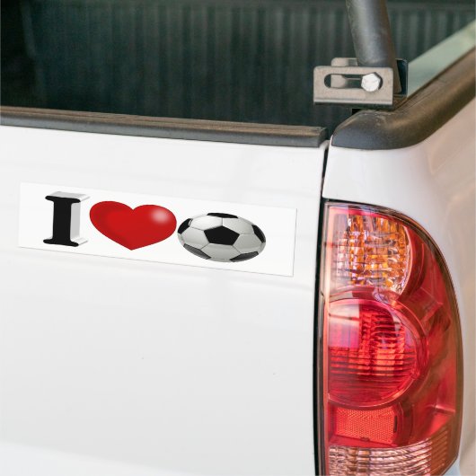 Voetbal Bumpersticker (Op Truck)