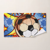 Voetbal Burst Bad Handdoek (Handdoek)