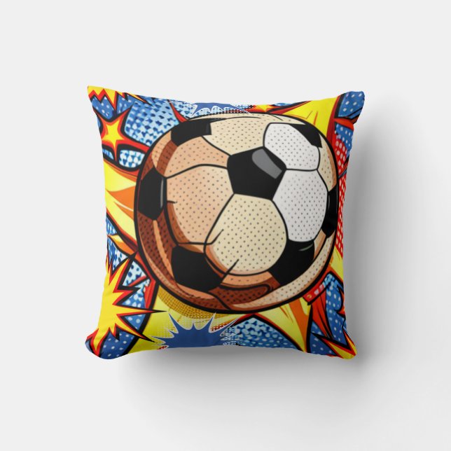 Voetbal Burst Kussen (Voorkant)