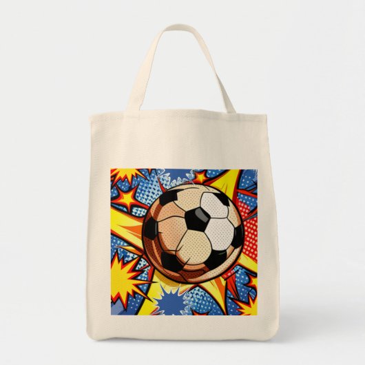 Voetbal Burst Tote Bag (Voorkant)