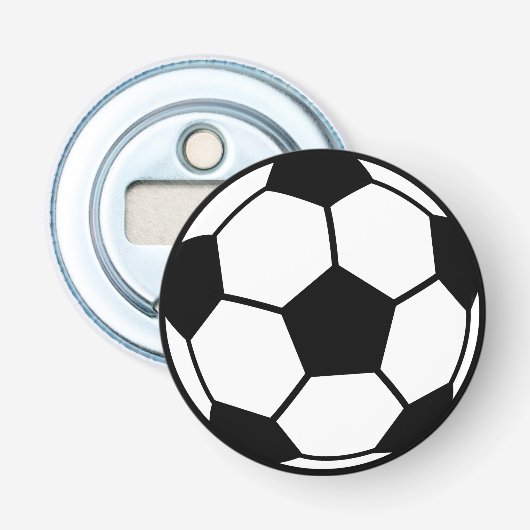 Voetbal Button Flesopener (Voorkant)
