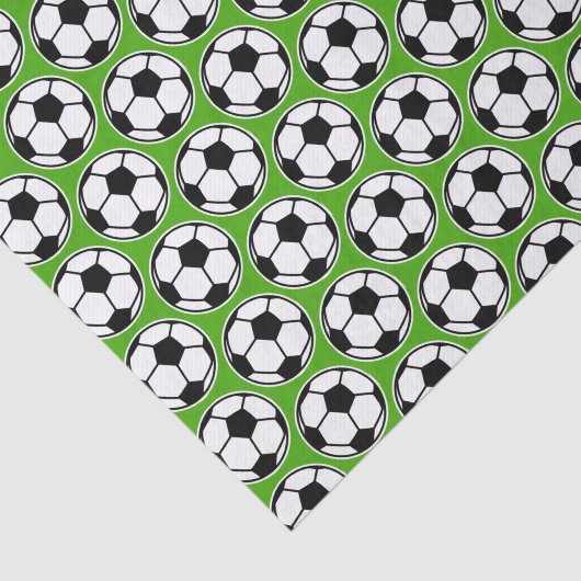 Voetbal cadeaubonnen omhulsel papiervulling tissuepapier (Detail)