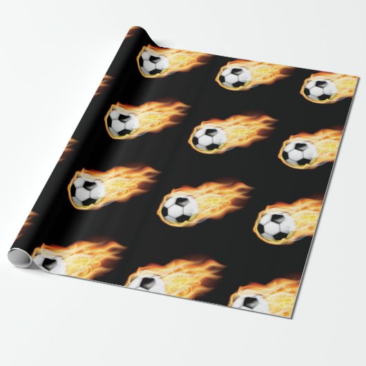 Voetbal Cadeaupapier (Uitgerold)