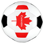 Voetbal Canadese vlag (Gedraaid)