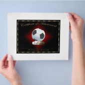 Voetbal Certificaat van Prestatie Flyer (Hand)
