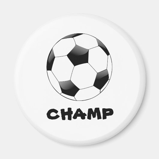 Voetbal Champ Magneet (Voorkant)