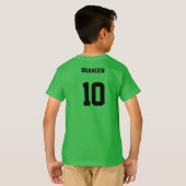 Voetbal champs gepersonaliseerde speler team kinde t-shirt (Achterkant volledig)