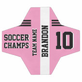 Voetbal Champs Roze Basis Gepersonaliseerde Sport  (Enkel)