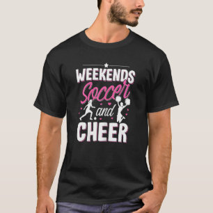 Voetbal Cheer Graphic Vrouwen Meisjes Cheerleader  T-shirt