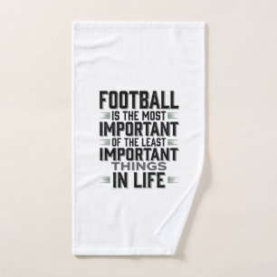 Voetbal citaat Vintage typografie shirt ontwerp_1 Handdoek