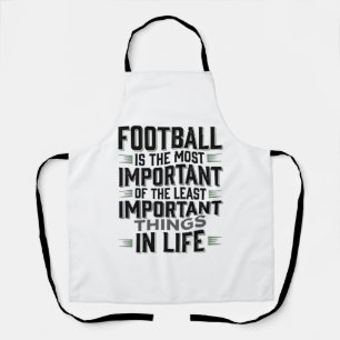 Voetbal citaat Vintage typografie shirt ontwerp_1 Schort