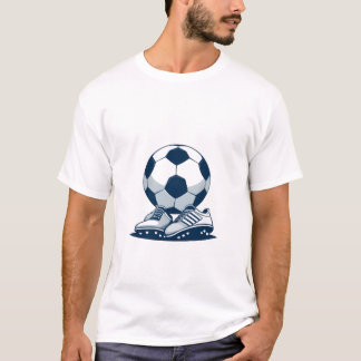 Voetbal Cleats en Bal T-shirt