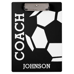 Voetbal coach Aangepast Trendy Modern Stijlvol Klembord