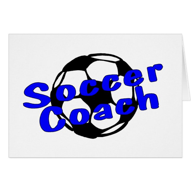 voetbal coach (blauw) (Voorkant Horizontaal)