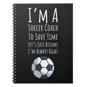Voetbal coach Cadeaus Sport Bedankt Coach Keepsake Notitieboek