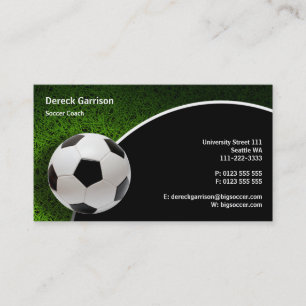 Voetbal coach de Giften van Sporten Visitekaartje