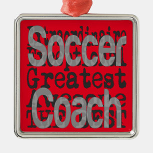 Voetbal coach Extraordinaire Metalen Ornament