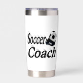Voetbal coach geïsoleerde drinkbeker (Achterkant)