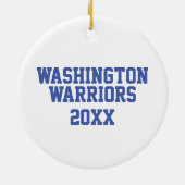 Voetbal coach keramisch ornament (Achterkant)