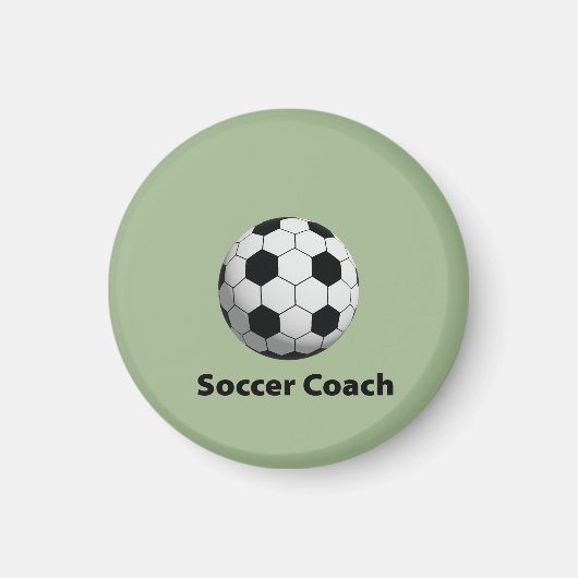Voetbal coach-magneet magneet (Voorkant)