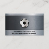 voetbal coach | Moderne sportgeschenken Visitekaartje (Achterkant)