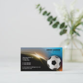 voetbal coach | Moderne sportgeschenken Visitekaartje (Staand voorkant)