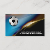 voetbal coach | Moderne sportgeschenken Visitekaartje (Achterkant)