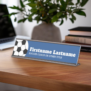 voetbal Coach of leraar - Moderne tekening Bureau Naambordje