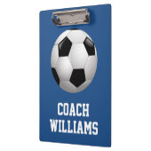 Voetbal coach op maat klembord (Links)