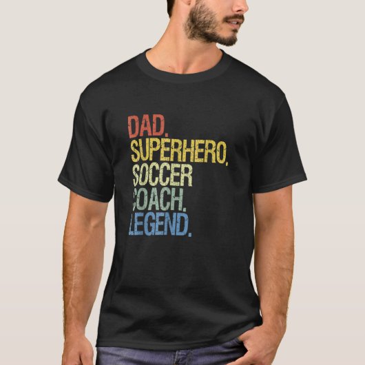 Voetbal coach Pa Vaderdag T-shirt (Voorkant)
