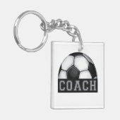 Voetbal coach sleutelhanger (Voorkant Links)