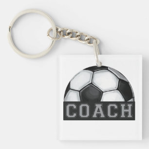 Voetbal coach sleutelhanger