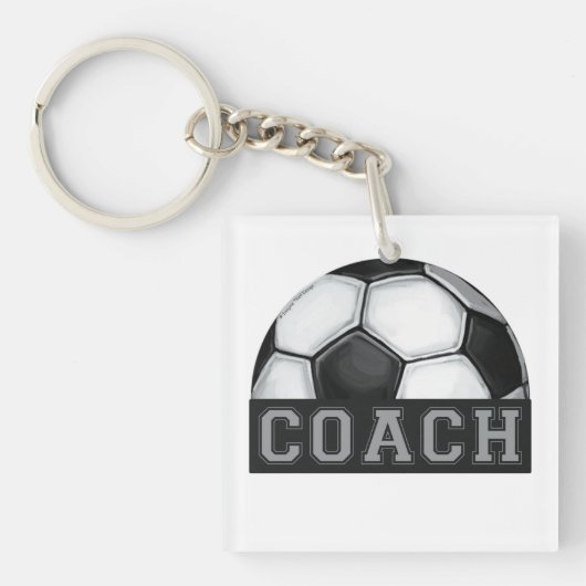 Voetbal coach sleutelhanger (Voorkant)