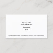 Voetbal coach Visitekaartje (Achterkant)