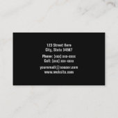 voetbal coach Visitekaartjes (Achterkant)