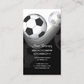 Voetbal coach-/voetbalkaarten visitekaartje (Achterkant)
