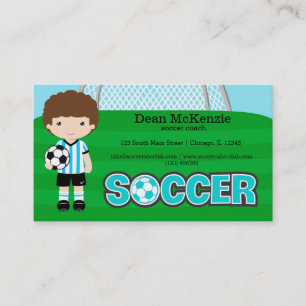 Voetbal coach/Voetbalspeler Visitekaartje