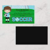 Voetbal coach/Voetbalspeler Visitekaartje (Voorkant / Achterkant)