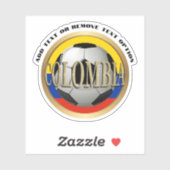 Voetbal Colombiaanse vlag Sticker (Vel)