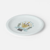 Voetbal Crest Papieren Bordje (Gekanteld)