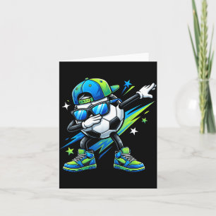 Voetbal Dabbing Srts Cool Jongens Meisjes Game Day Kaart