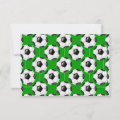 Voetbal Dank u Kaart voor Voetbal Spelers (Achterkant)