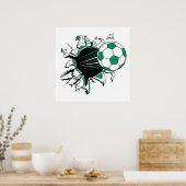 voetbal dat door poster (Keuken)