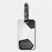 Voetbal Design Bagagelabels (Achterkant verticaal)