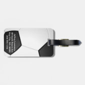 Voetbal Design Bagagelabels (Achterkant horizontaal)