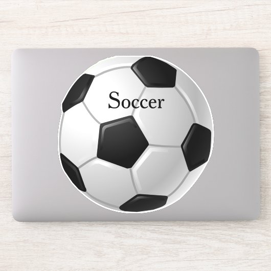 Voetbal Design Contour Sticker (Computer)