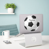 Voetbal Design Contour Sticker (Laptop op bureau)