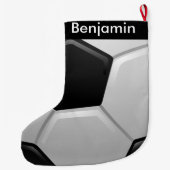 Voetbal design - Grote kerstinslag Grote Kerstsok (Achterkant)