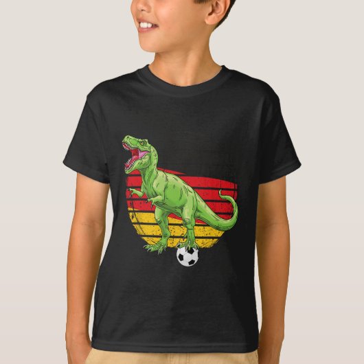 Voetbal Dino Trex Duitse Jersey Duitsland Vlag Voe T-shirt (Voorkant)