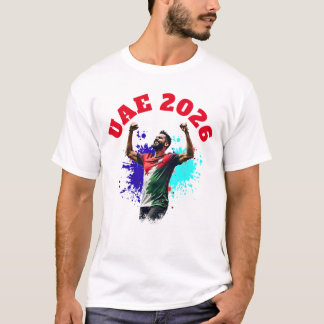 Voetbal Doelpunt Viering VAE Vlag 2026 T-shirt